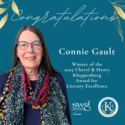 Connie Gault receives the 2025 Cheryl and Henry Kloppenburg Award for Literary Excellence