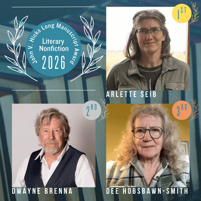 Winners of the 2026 John V. Hicks Long Manuscript Awards in Literary Nonfiction