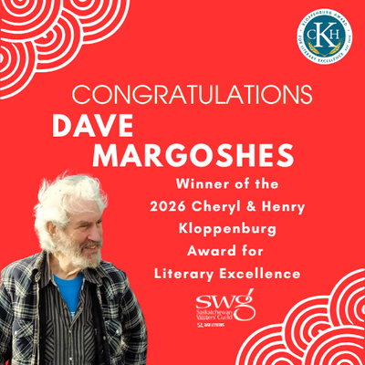 Dave Margoshes receives the 2026 Cheryl and Henry Kloppenburg Award for Literary Excellence